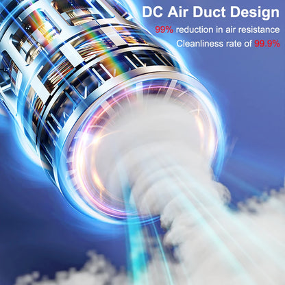 Aspirateur de voiture sans fil Portable 95000PA haute puissance 2 en 1 Mini aspirateur à main souffleur pour voiture maison